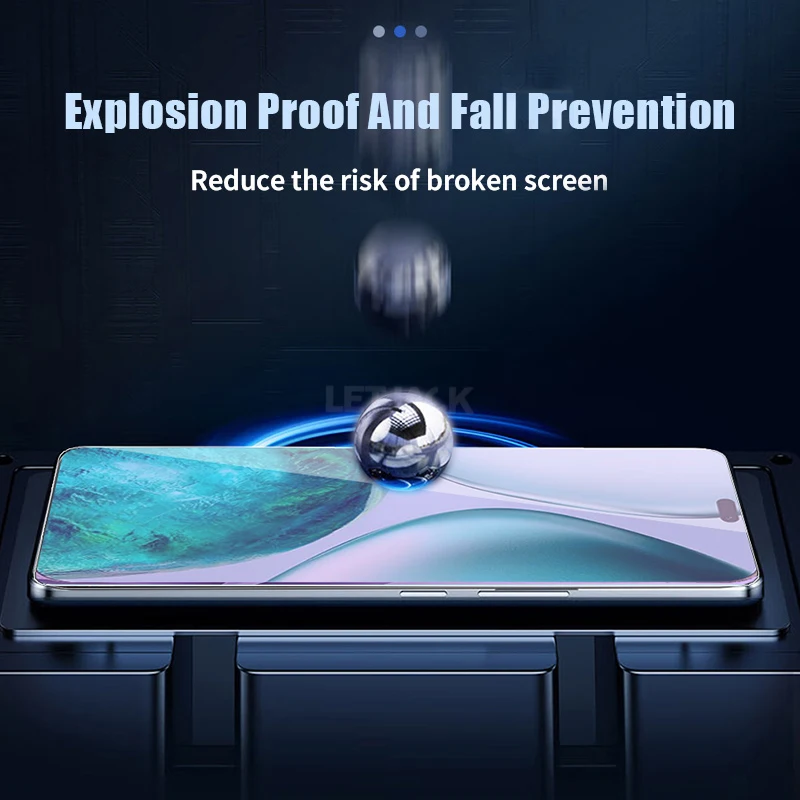 2-4 قطعة زجاج واقي مضاد للضوء الأزرق لهاتف Honor X8c X7c X9c Smart X8b X7b X6b X5b Plus X70i X60i X60 GT واقيات الشاشة