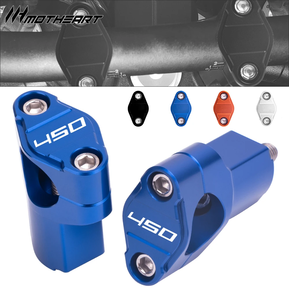 52mm Motorcycle Handlebar Risers For MC 450F EX 450F 2021-2024 CNC 28mm Handlebar Riser Clamps Mounting Kit Accessories