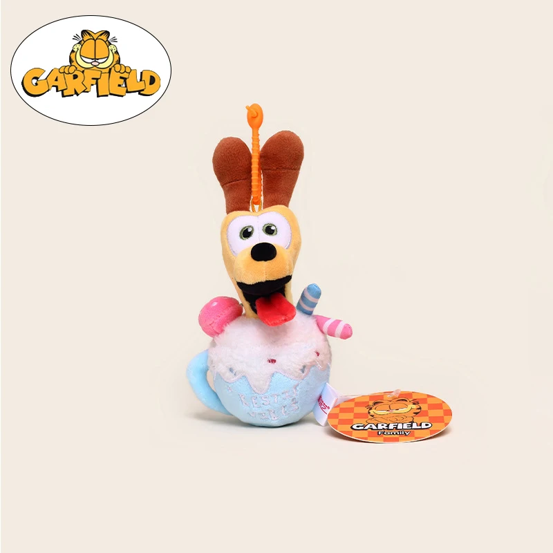 Original Garfield Family Plush Keychain Toys kawaii Cat Odie Dog Cartoon Anime Peluche Dolls Pendants for kids Birthday Gifts