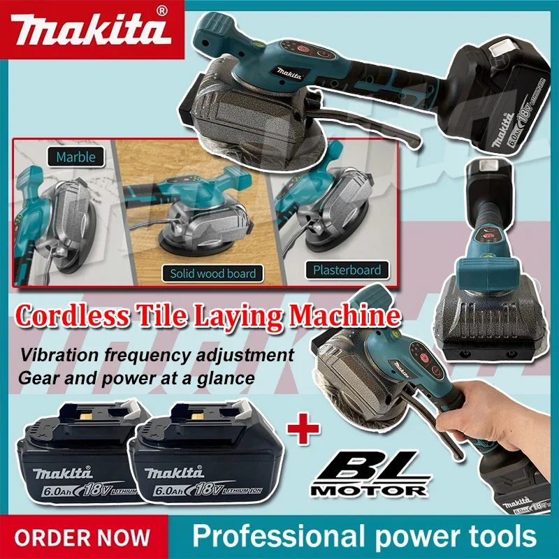 Makita Cordless Tile Intelligent Wall Tile Tiling Machine Tile Vibration Leveling Machine Power Tools For Makita 18V Battery