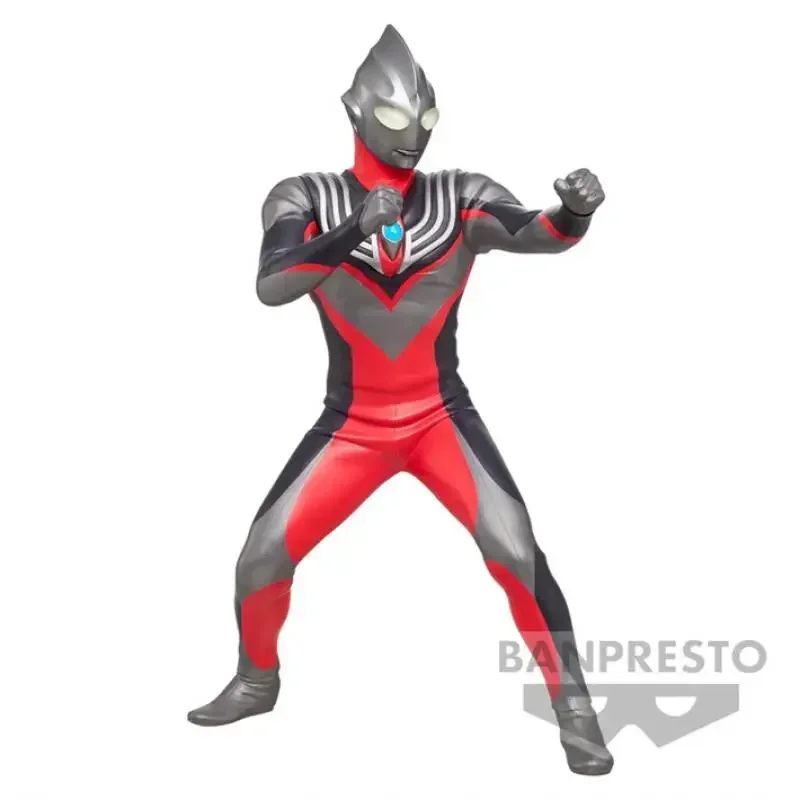 W magazynie Bandai BANPRESTO Heros odważna statua rysunek Ultraman Tiga 17cm oryginalna kreskówka Anime Model akcji zabawki ozdoby