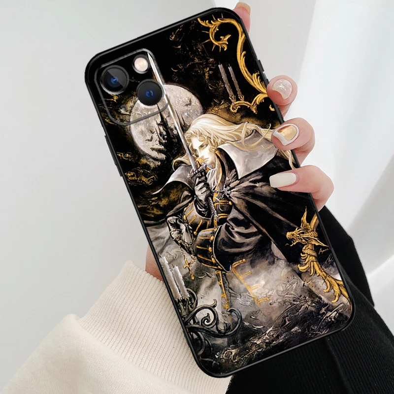 Castlevania Phone Case For iPhone 11 12 13 14 15 16 Pro Max Mini X XR XS Max Plus Cover Funda