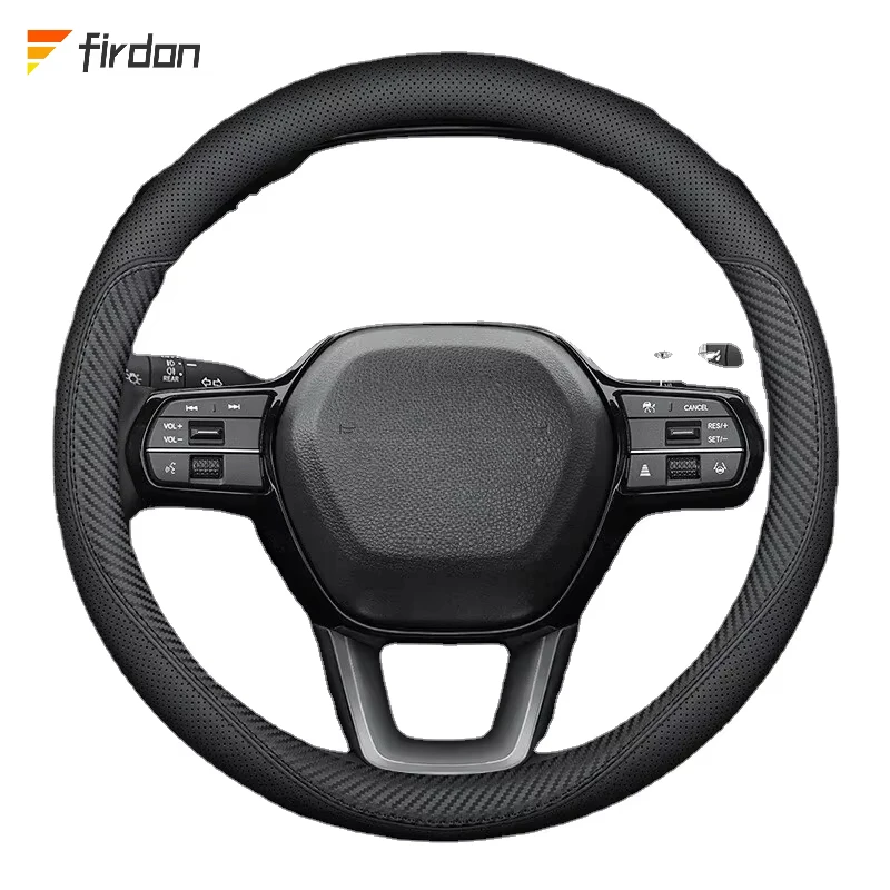 Durable and Stylish Protection Microfiber Leather Steering Wheel Cover for Honda Fit CRV Accord Civic Grace City Mk8