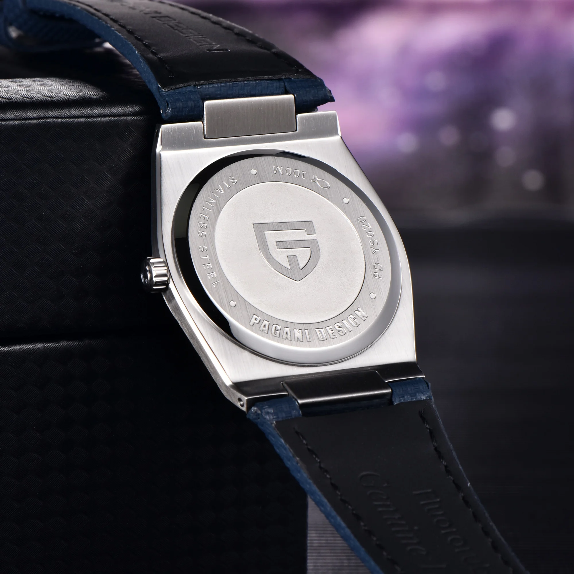 PAGANI DESIGN 2025 New Men Quartz Watch 7mm 222 Stainless Steel Rubber Sapphire Crystal  Waterproof 100m Reloj Hombre