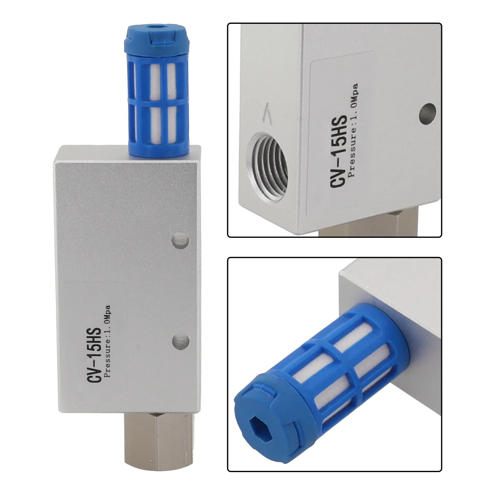 CV-15HS Vacuum Generator Pneumatic Exhaust Ejector For Automation Machinery Compact Design Easy Installation Easy Maintenance