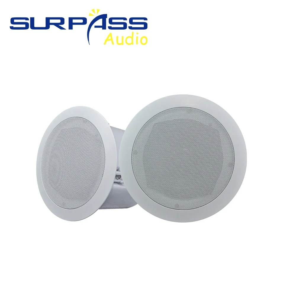 Back Cover Bluetooth Ceiling Speaker 8Ohm Smart Bluetooth Headphones RMS 20Watts PA System Loudspeakers for Meeting Room Indoor