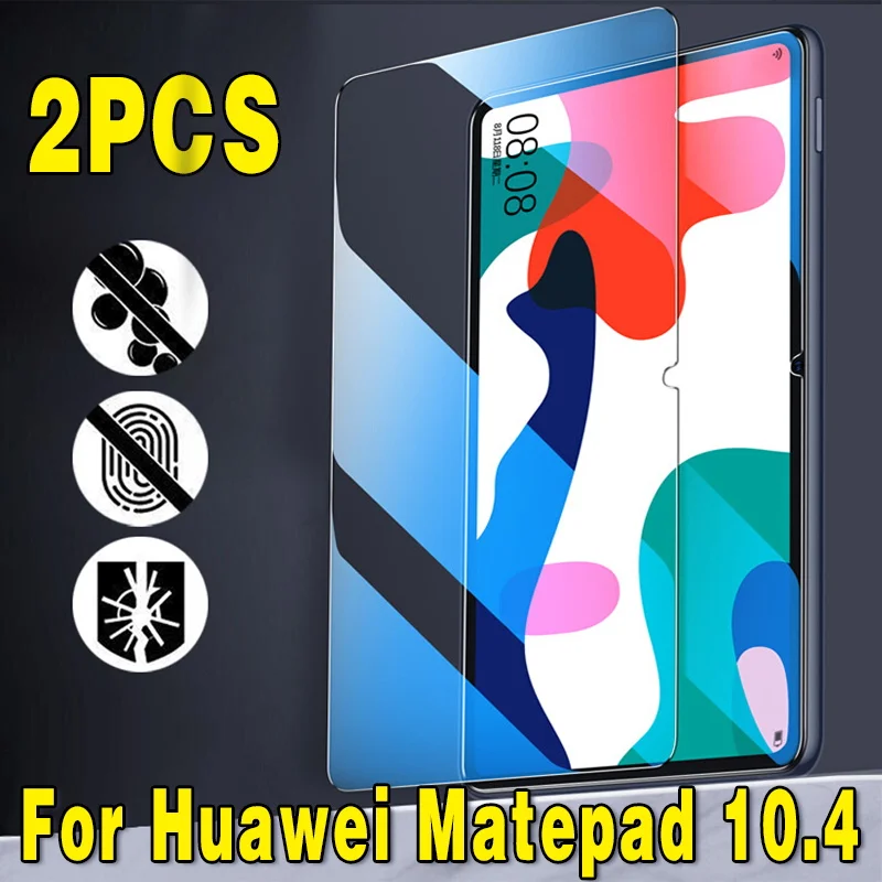 Protector de pantalla de vidrio templado para Huawei MatePad 10,4, película completa antihuellas, antiarañazos, 9H, 2 unidades