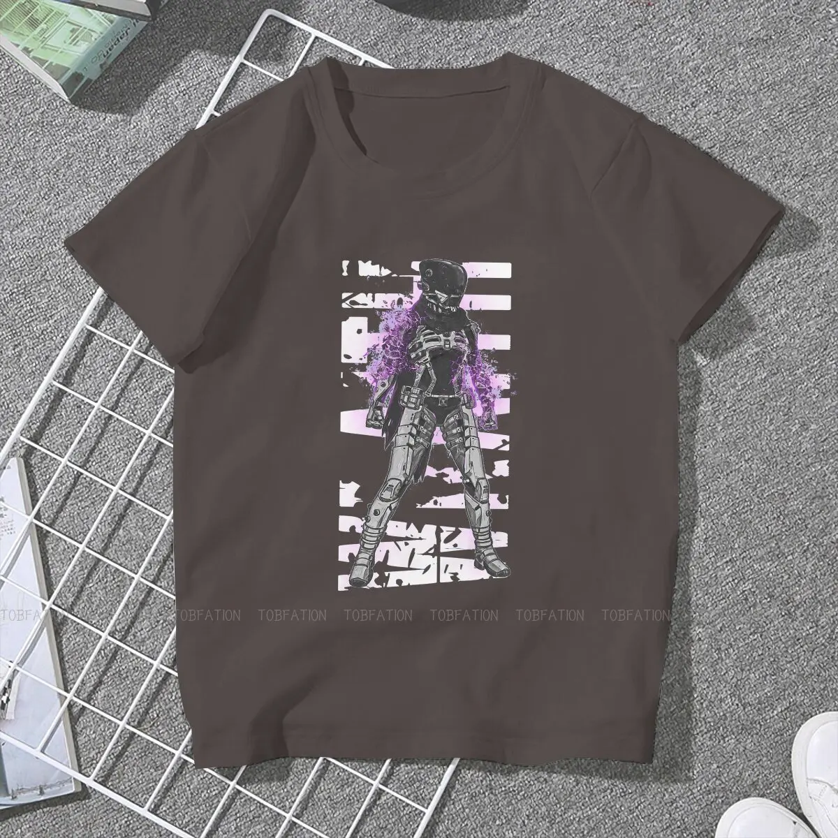 Apex legends Star Warrior Game 5XL TShirts Wraith Void Walker Shattered Purple Distinctive Girl T Shirt Hipster Tops