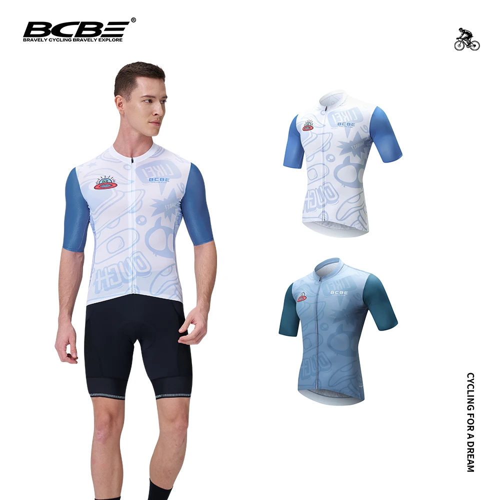 

BCBE Summer Cycling Jersey Short Sleeve Breathable Quick Dry Cycling Jersey Pro MTB Bicycles Cothing Maillot Ciclismo Hombre