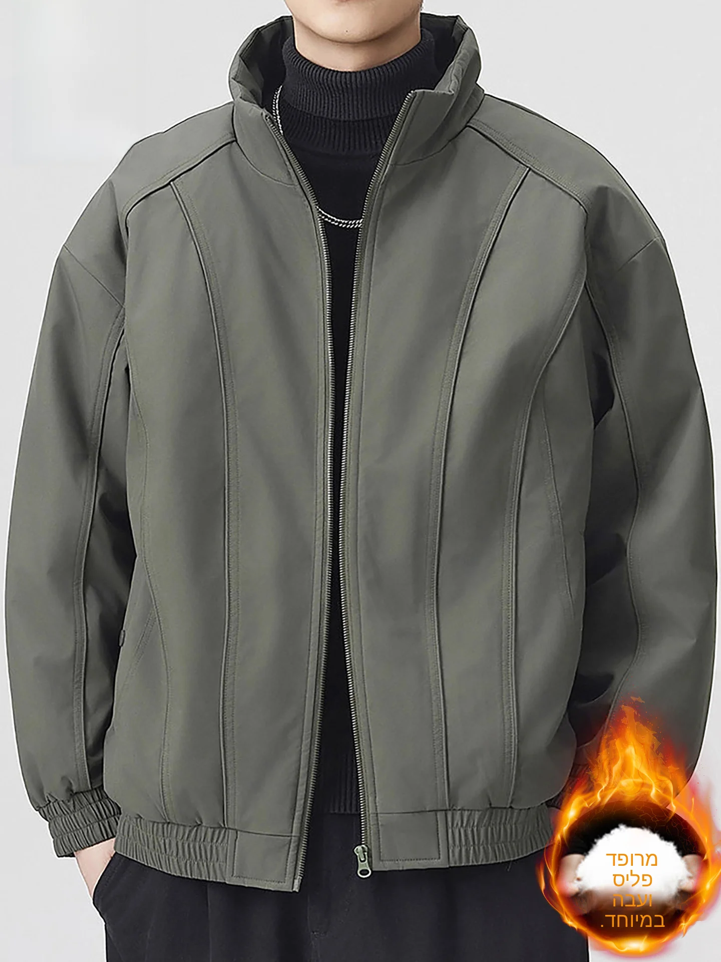 

Зимняя куртка Nainiu нового стиля: утепленная хлопковая куртка для мужчин, повседневная рабочая одежда, теплая куртка с воротником-стойкой, из полиэфирного волокна, с длинными рукавами, на молнии