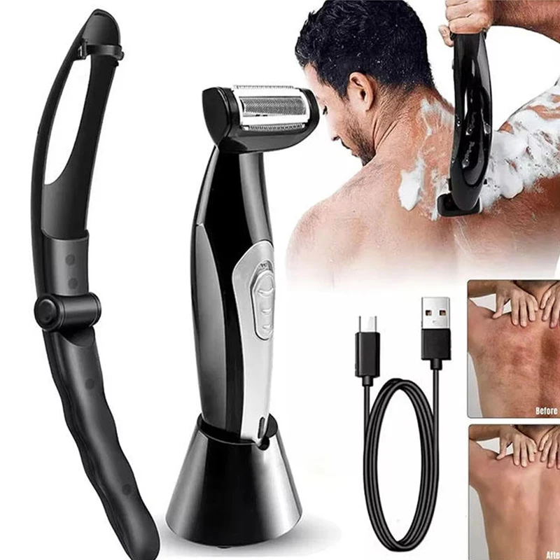 

Convenient foldable electric razor with USB charging and IPX6 water resistance, suitable for home body hair removal