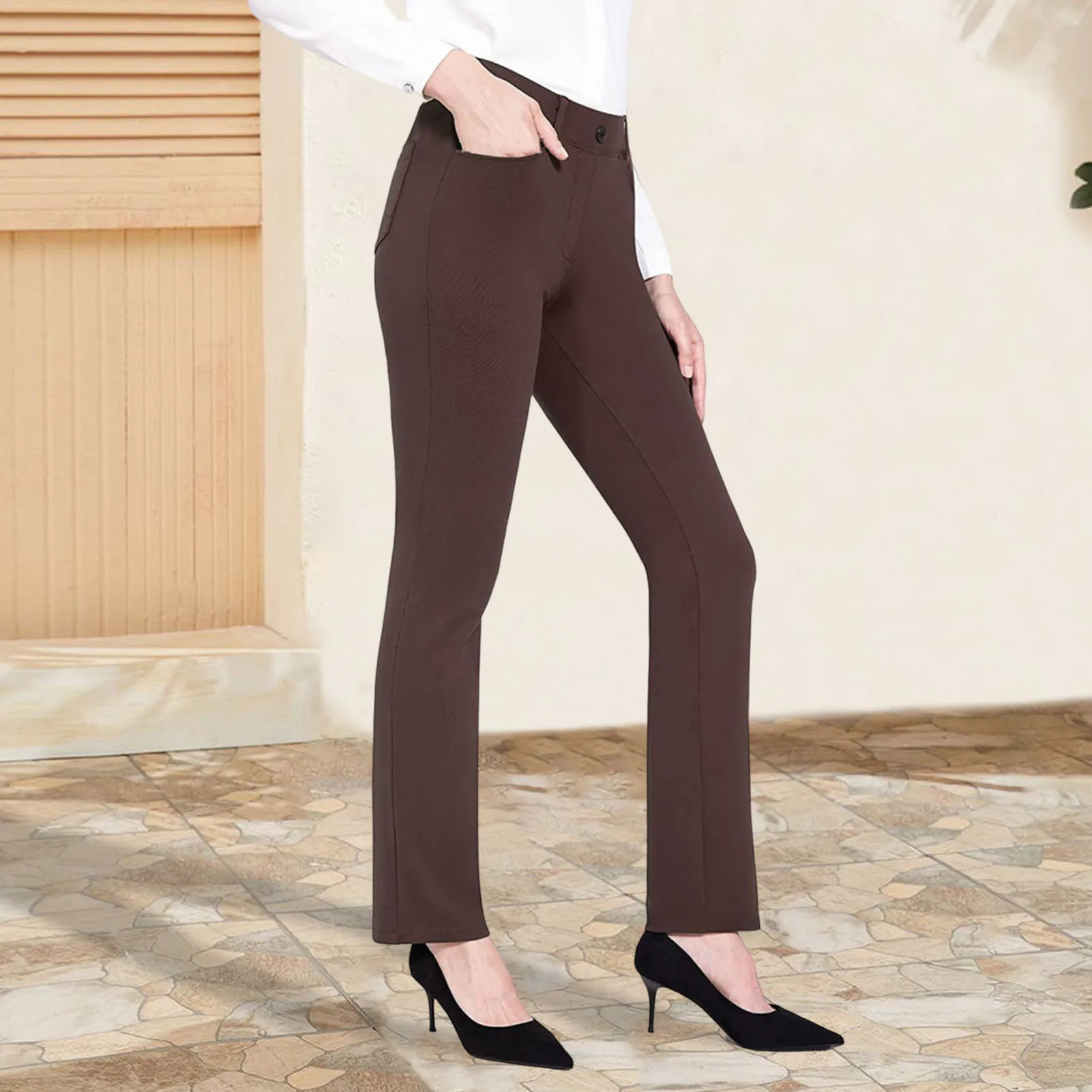 Cozy Business Pants Straight Type Sweat-absorbent Fashion Loose Casual Pants Home Leisure  Slim Fit Yoga Pants Women Garment