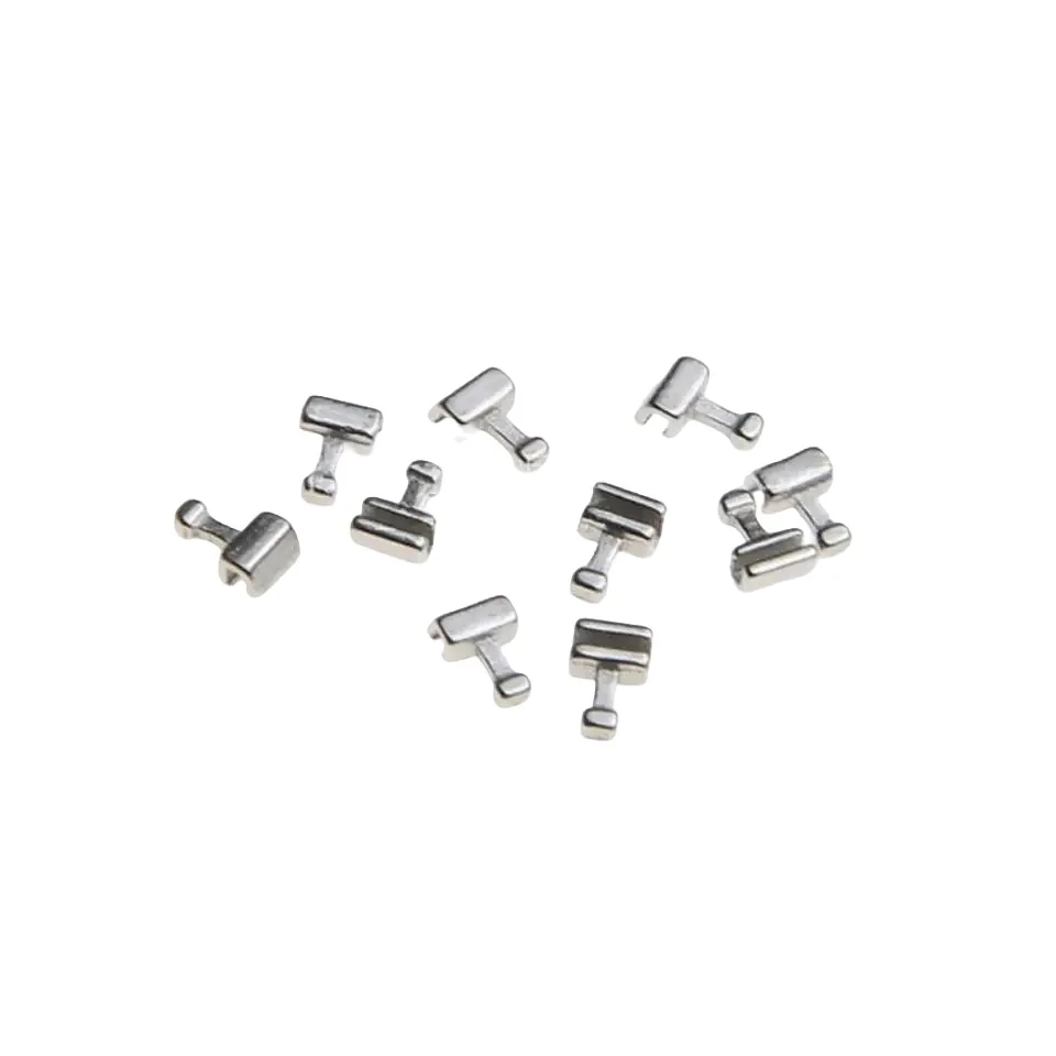 Dental Orthodontic  Turbos Bite Metal Mesh Base Button with Hook Multi-Function Button
