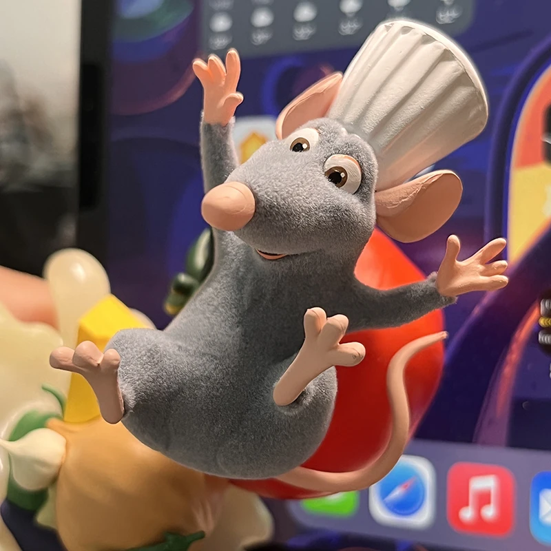 Gorący Disney Ratatouille figurki Anime oryginalna figurka Ratatouille Remy zabawkowy Model kolekcjonerski udekoruj Kawaii prezent na boże narodzenie