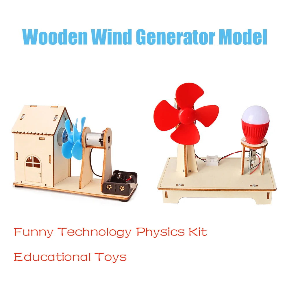 Wind Generator Crafts Diy Materials Physics Stem Toys Experiments Kids Science Experiments Wind Power Generation