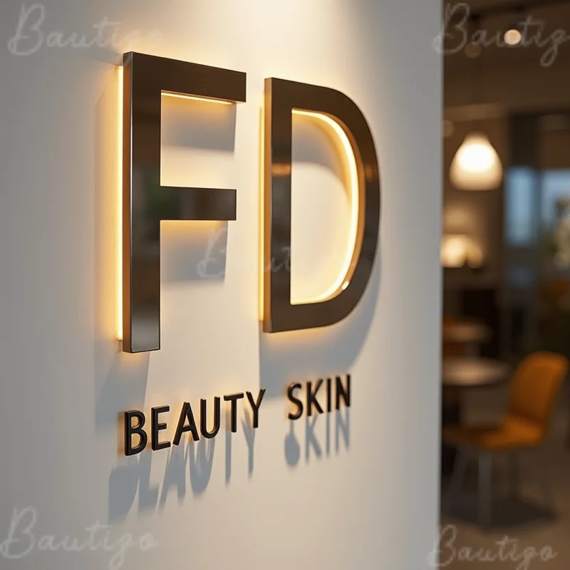 Custom Personalized 3D LED Illuminated Sign Metal Letters For Business Storefront Outdoor Waterproof Signage