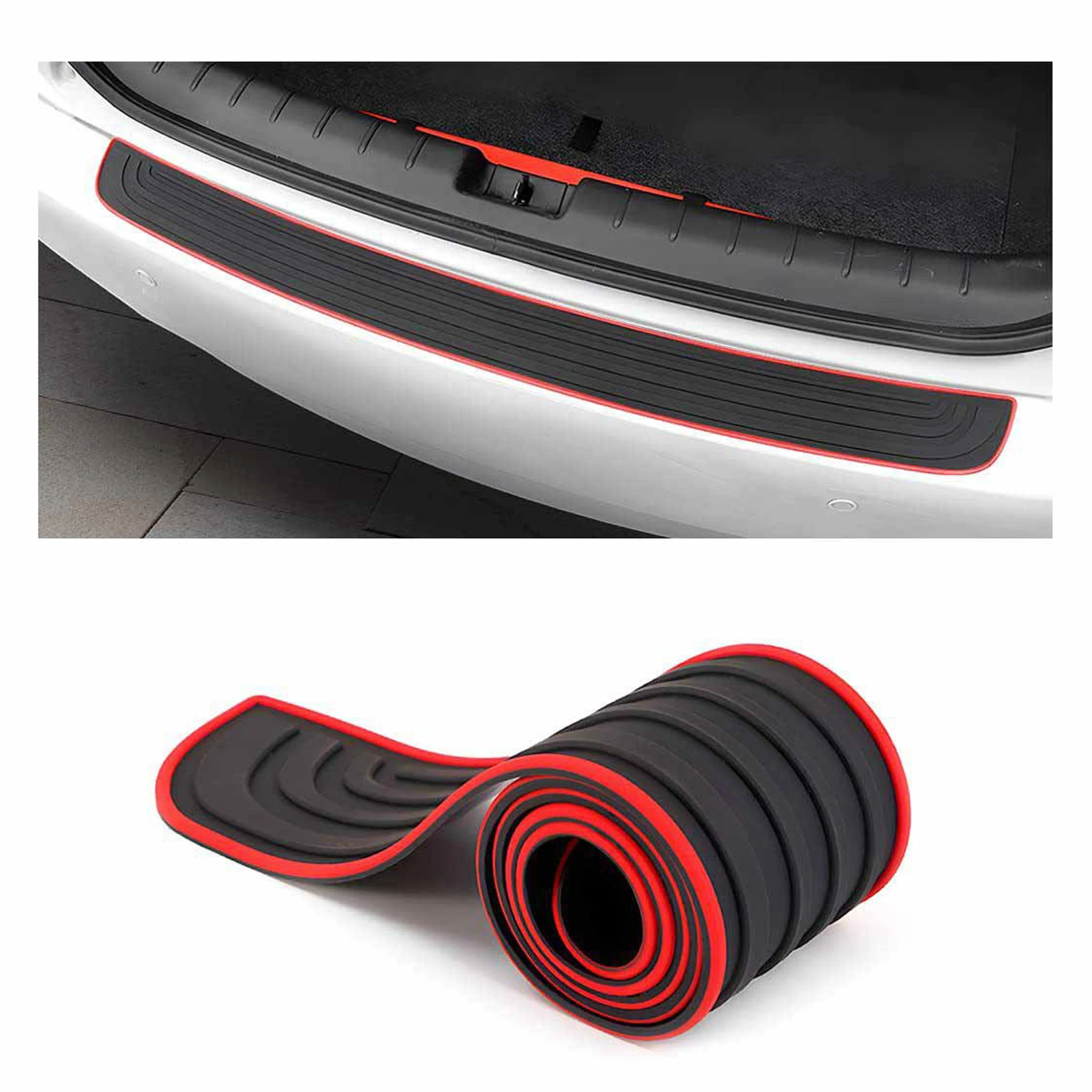 

Universal Trunk Rear Guard Plate Bumper Protector Trim Anti-Kicked Scratch Protection Rubber Anti-Scratch Car Accessories
