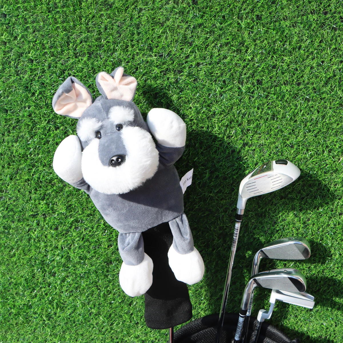 Cute Dog Animal Golf Club Covers Head Covers For Driver Fairway Golf Club Headcover For Golfer Lover Golf Accessories For Men