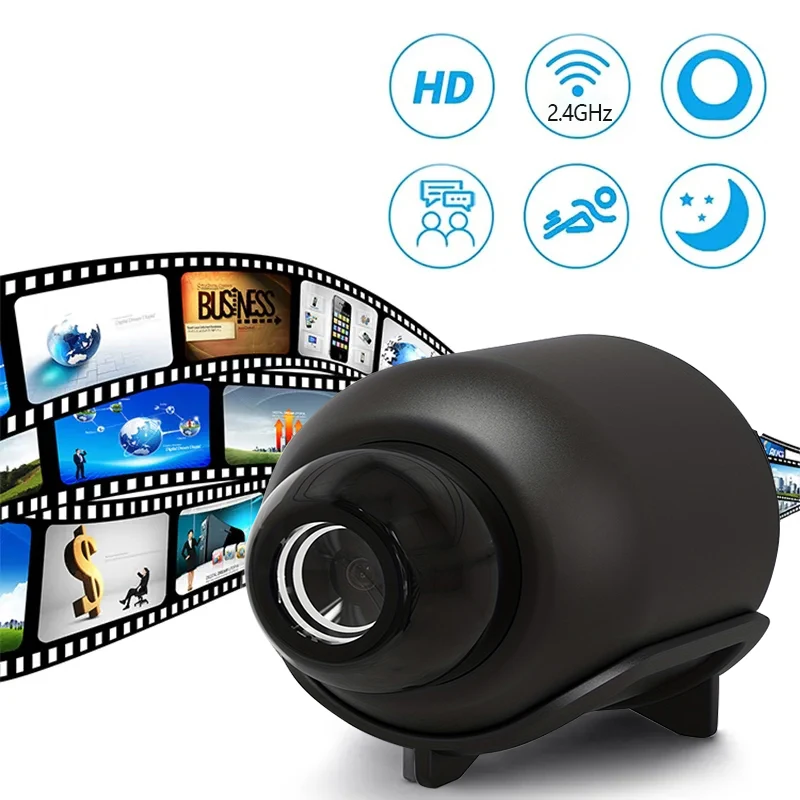 Câmera IP de Segurança Interna X5 2.4G WiFi 1080P HD, Gravador de Vídeo, Monitor Remoto Antifurto, Microcâmera Leve