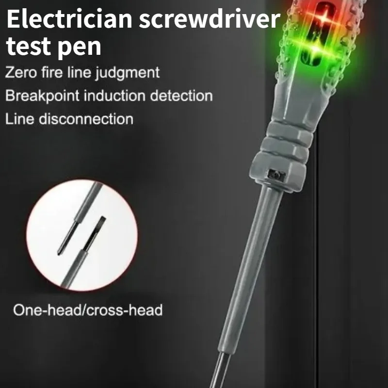 2-in-1 Multi-functional Electrician Screwdriver Non-contact Induction Power Tester for Home Inspections Electric Tool
