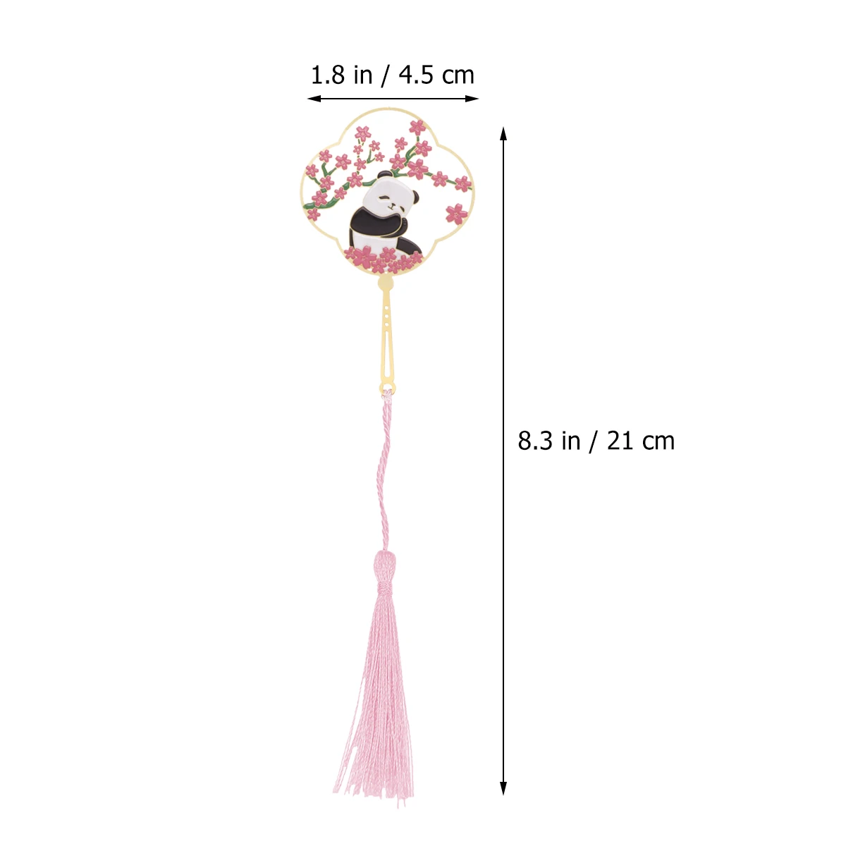 

Panda Bookmark Bookmarks Animal Pattern Chinese Style Metal Shaped Creative Vintage