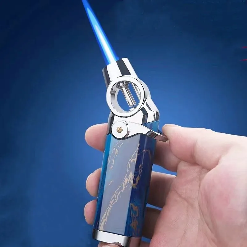 

Honest Visible Gas Metal Gun Lighter Windproof Travel Gear Outdoor BBQ Lighter Men's Cigar Ignition Lighter Smoking Gift