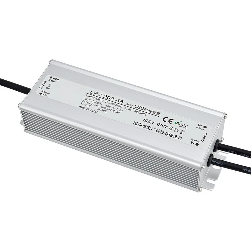 

12V24V36V48A водонепроницаемый источник питания постоянного тока и постоянного напряжения, источник питания для уличного освещения мощностью 200 Вт