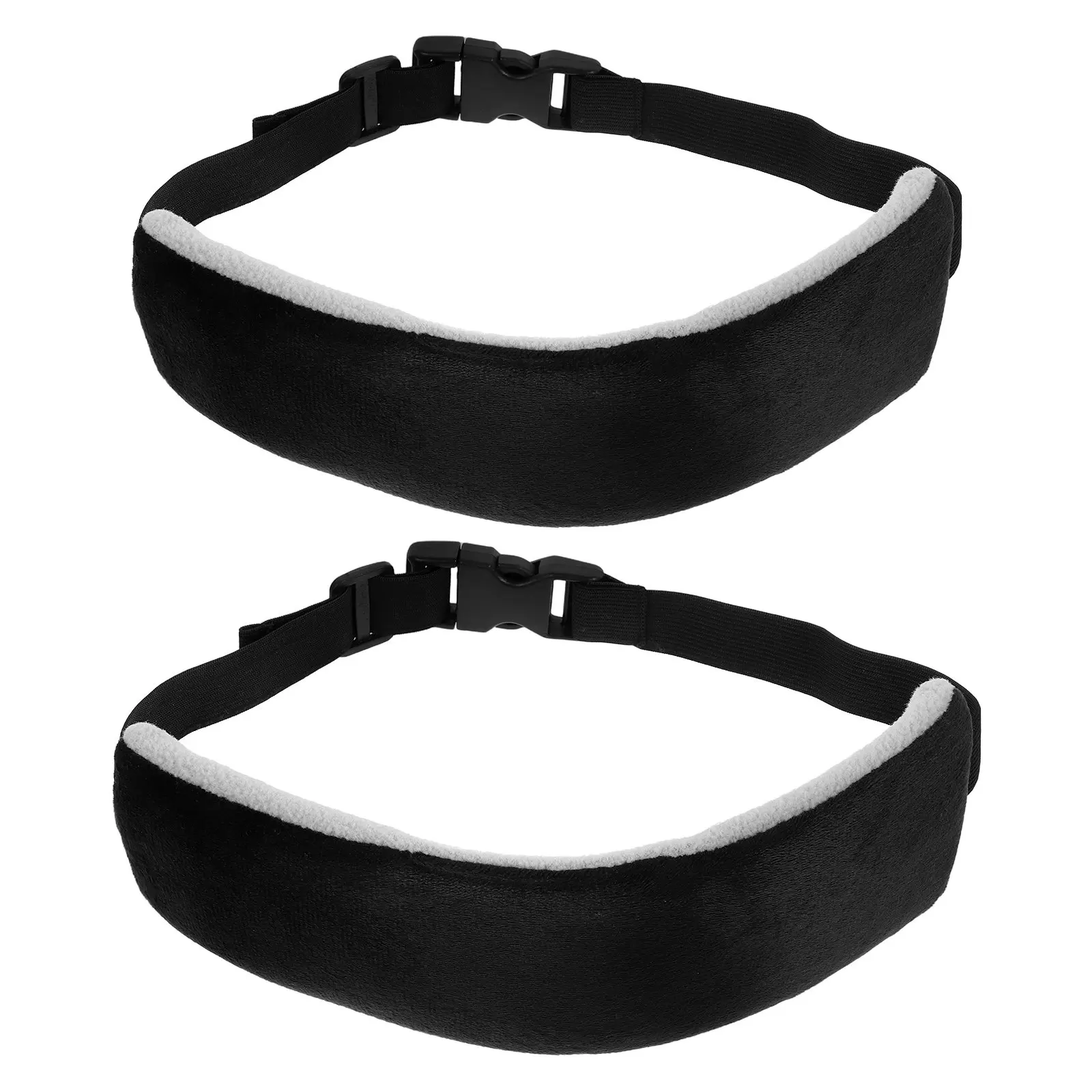2Pcs Airplane Headrest Support Car Seat Head Support Band Comfortable Breathable Sleeping Headband Foldable