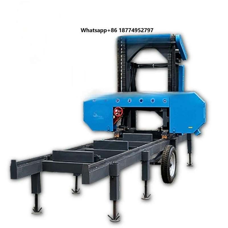 Complete Wood Sawmill Cutting Line Wood Cutting Saw Machine Woodworking Horizontal Band Sawmill
