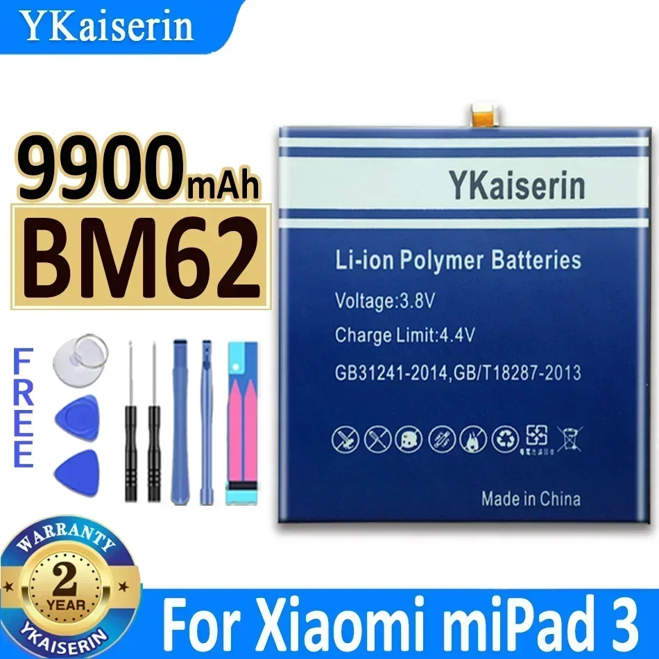 YKaiserin Battery BN60 BN80 BM60 BM61 BM62 For Xiaomi miPad 1 2 3 4 Plus 4Plus miPad1 miPad2 miPad3 miPad4 miPad4Plus