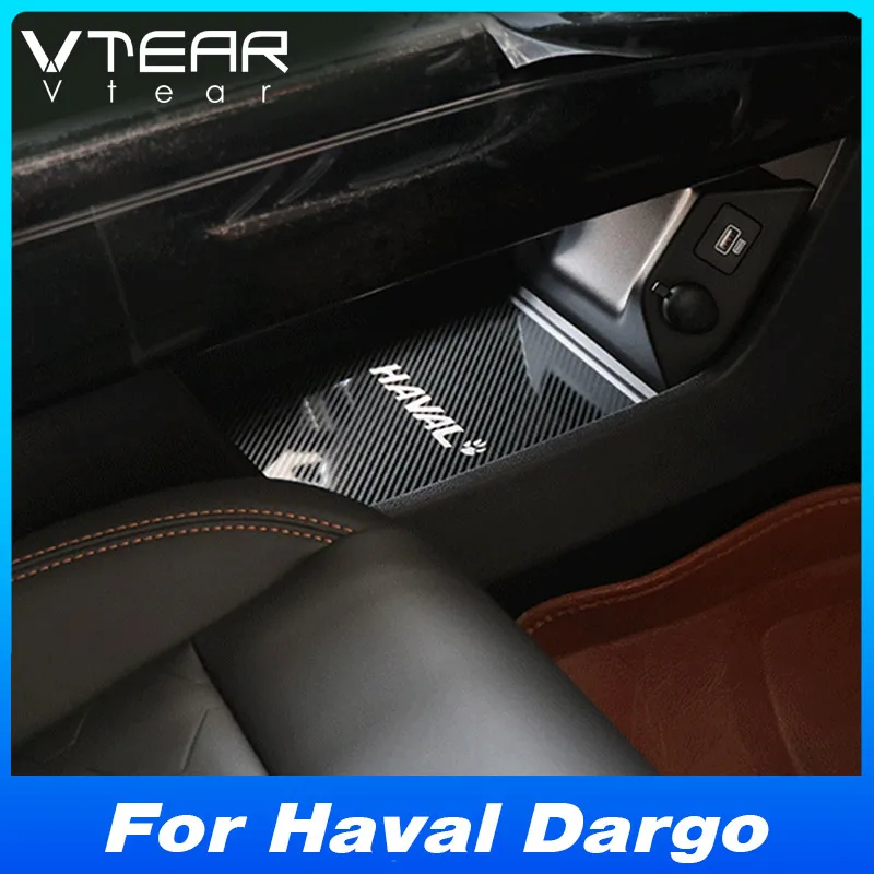 Vtear Central Storage Box Panel Cover Glove-Box Handle Front Rear Passenger Cabs Car Interior Accessories For Haval Dargo 2023