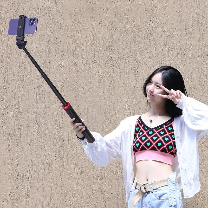 V-200 Licht Stehen Stativ Für Telefon Clip Action Kamera Handheld COB Licht Tragbare Aluminium Legierung 2M Licht stehen