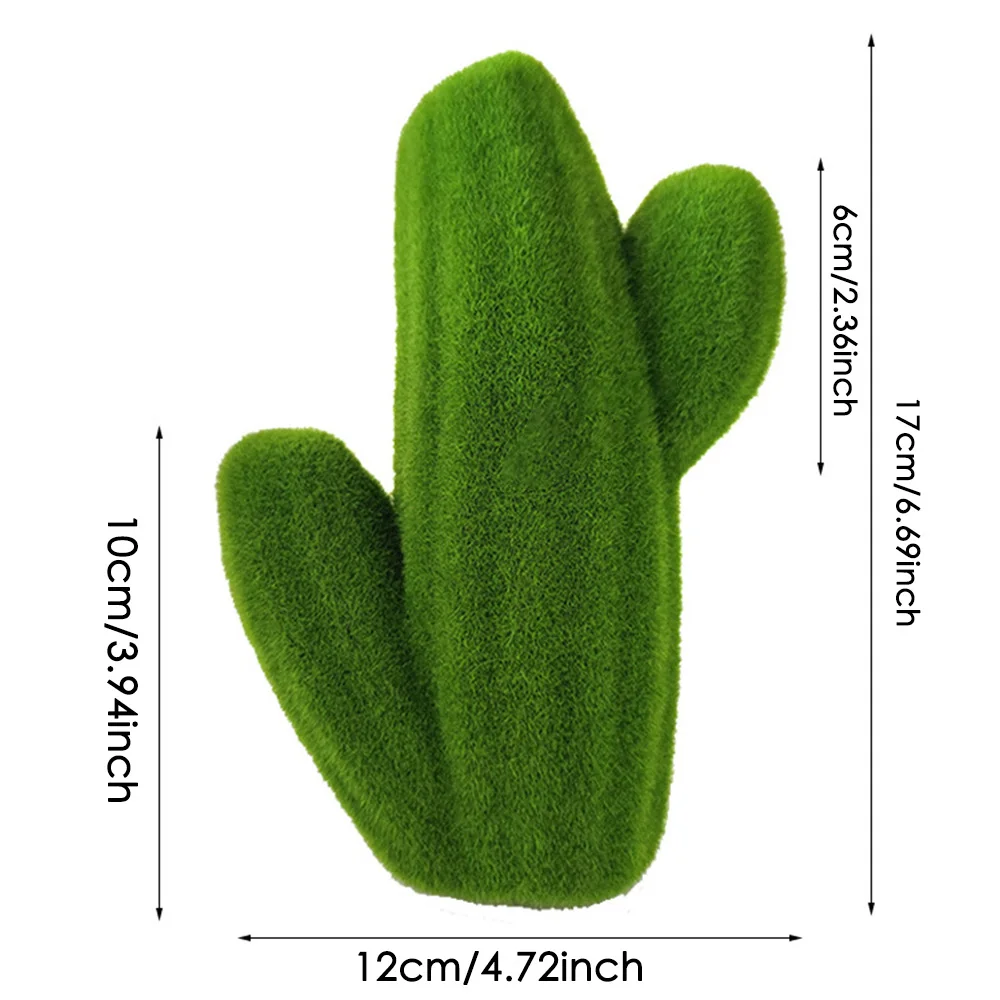 1PC Lifelike Moss Cactus Column Home Office Scene Decorations Home decoration photography props