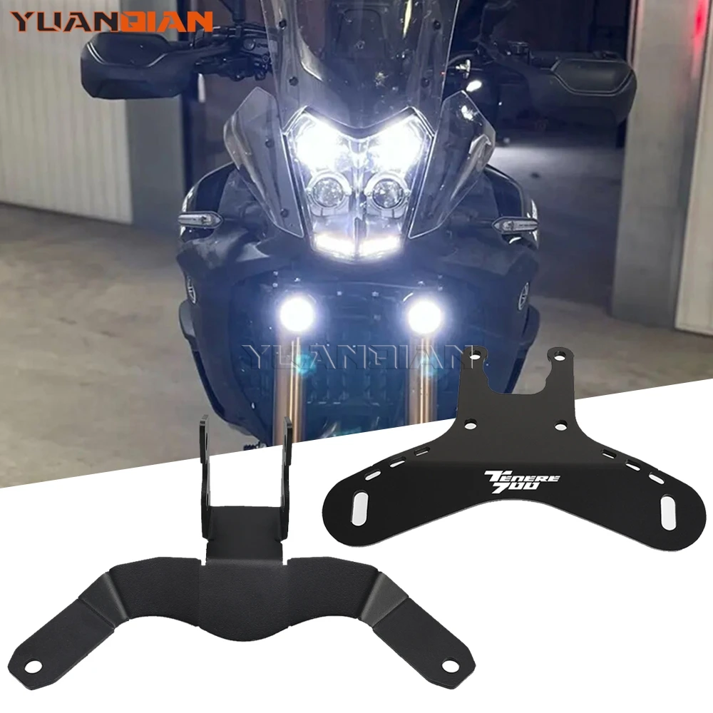

For Yamaha Tenere 700 2019-2024 2025 Auxiliary Light Fog Lamp Spotlight Bracket Tenere 700 World Raid XTZ700 T700 Accessories