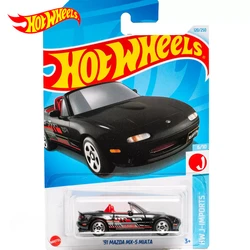 2024E Original Hot Wheels Car 91 Mazda MX-5 Miata RX-7 Toys for Boy 1/64 Diecast Carro Alloy Model Voiture Juguete Birthday Gift