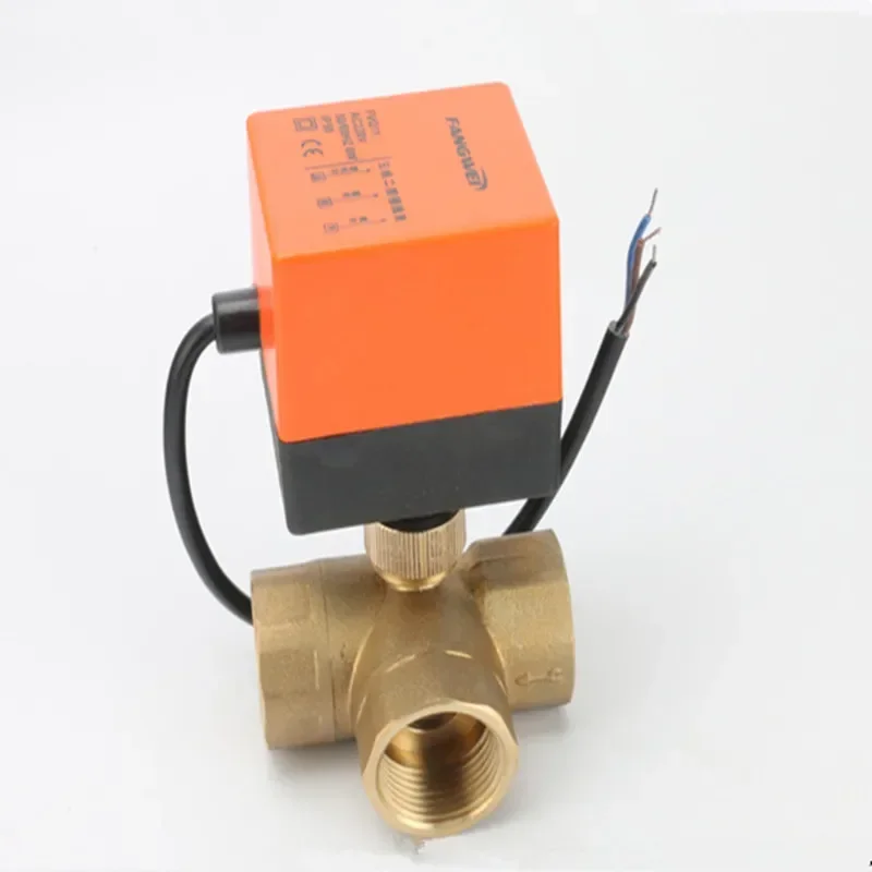 

DN15/DN20/DN25 Electric Motorized Brass Ball Valve DN20 AC 220V 2 Way 3-Wire with Actuator