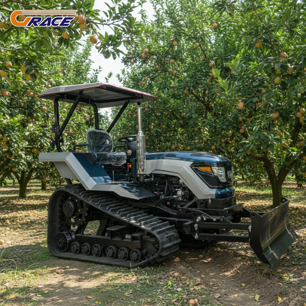 

Grace Factory Direct Sale Mini Crawler Tractor With Excavator 25HP 35HP Diesel Agricultural Equipment