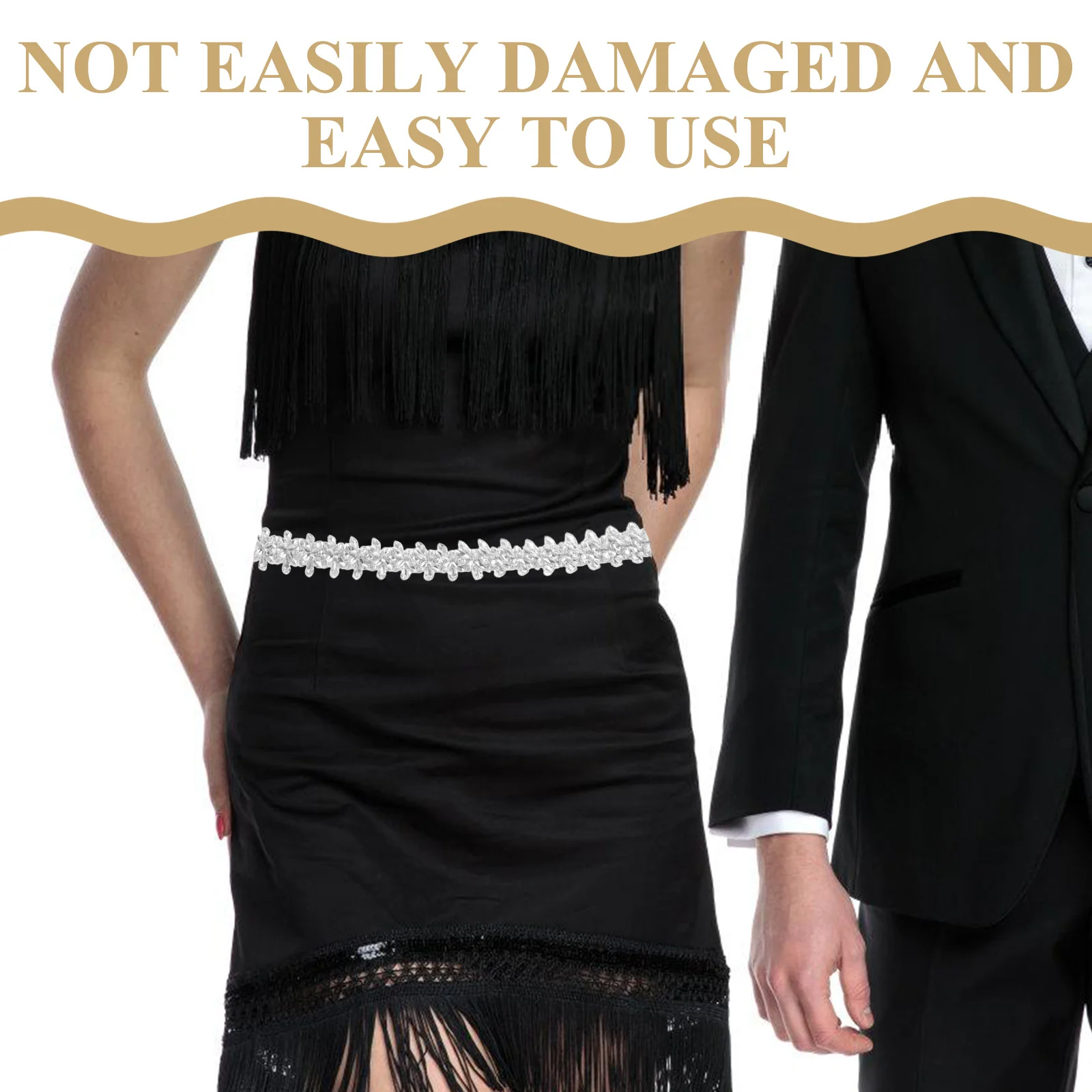 حزام خصر من حجر الراين لفستان الزفاف وشاح الزفاف سباركلي ثوب إكسسوار للمناسبات الرسمية أداء الرقص حزام بلينغ #5