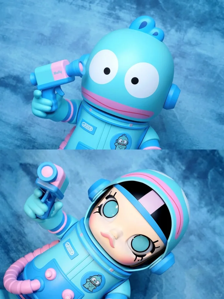أصيلة POPMART Space Molly 400% Sanrio طبعة محدودة في صندوق الغموض التعاون شخصيات الحركة الرائعة للمكتب المنزلي #5