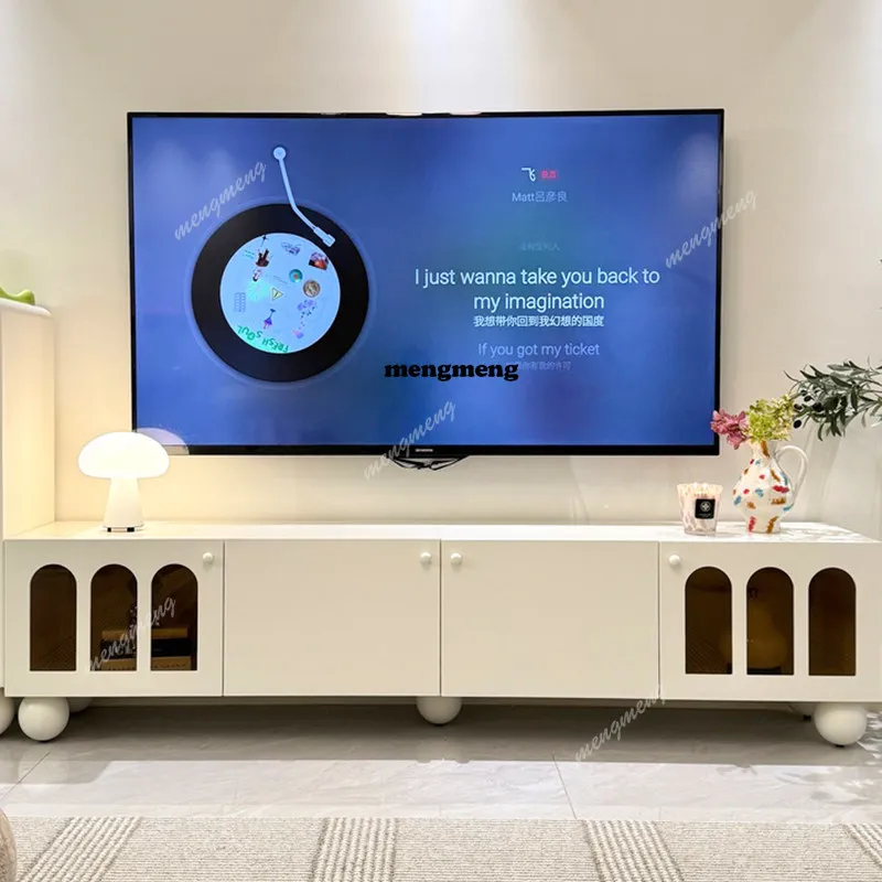 

Nordic Narrow Beige Tv Cabinet Simple Decoration 180Cm Long Modern Tv Stands Storage Wooden Mueble Televisor Furniture Home