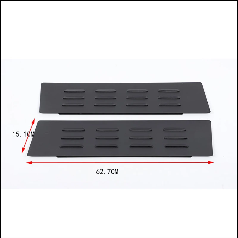 For Toyota Land Cruiser 2008-2021 2Pcs Aluminum Rear Window Louver Vent Shade J200 Ventilation Airflow Cover Accessories