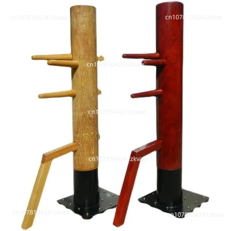 Column Wing Chun Wooden Dummy Kung Fu Training Hook Dummy for Chinese Martial Arts Practice