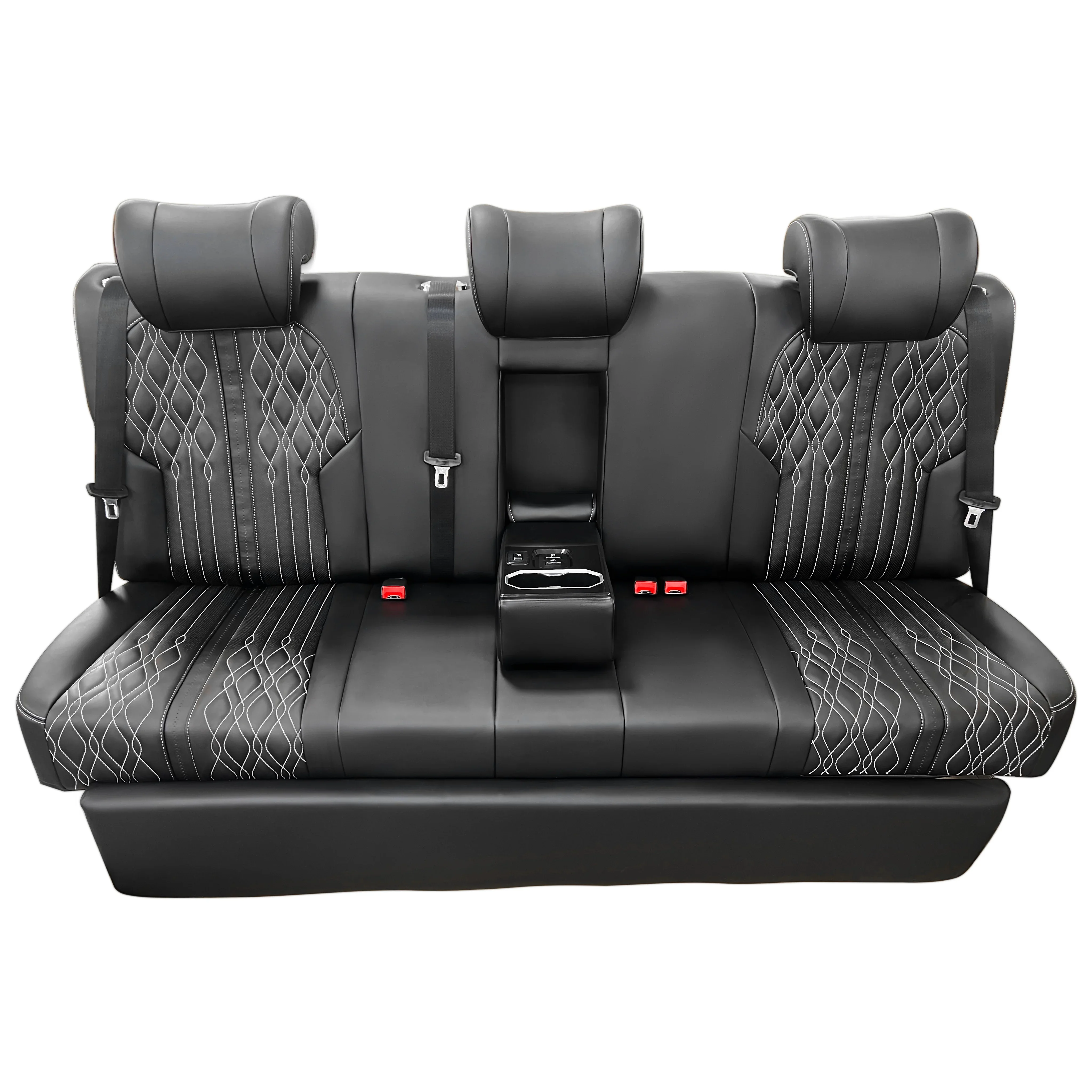 For STSF-JD 3 Seater Sofa Bench Adjustable Vip Auto Luxury Van Seats With Leg Rest