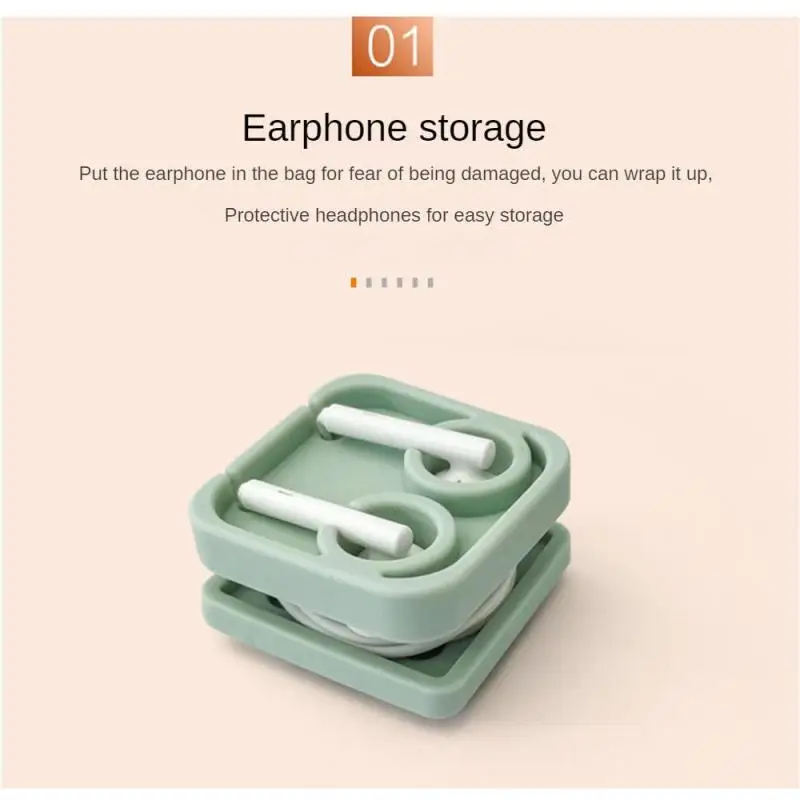 Penggulung kabel Data Organizer kawat, penggulung kabel pembungkus kabel Headphone tempat kabel Earphone