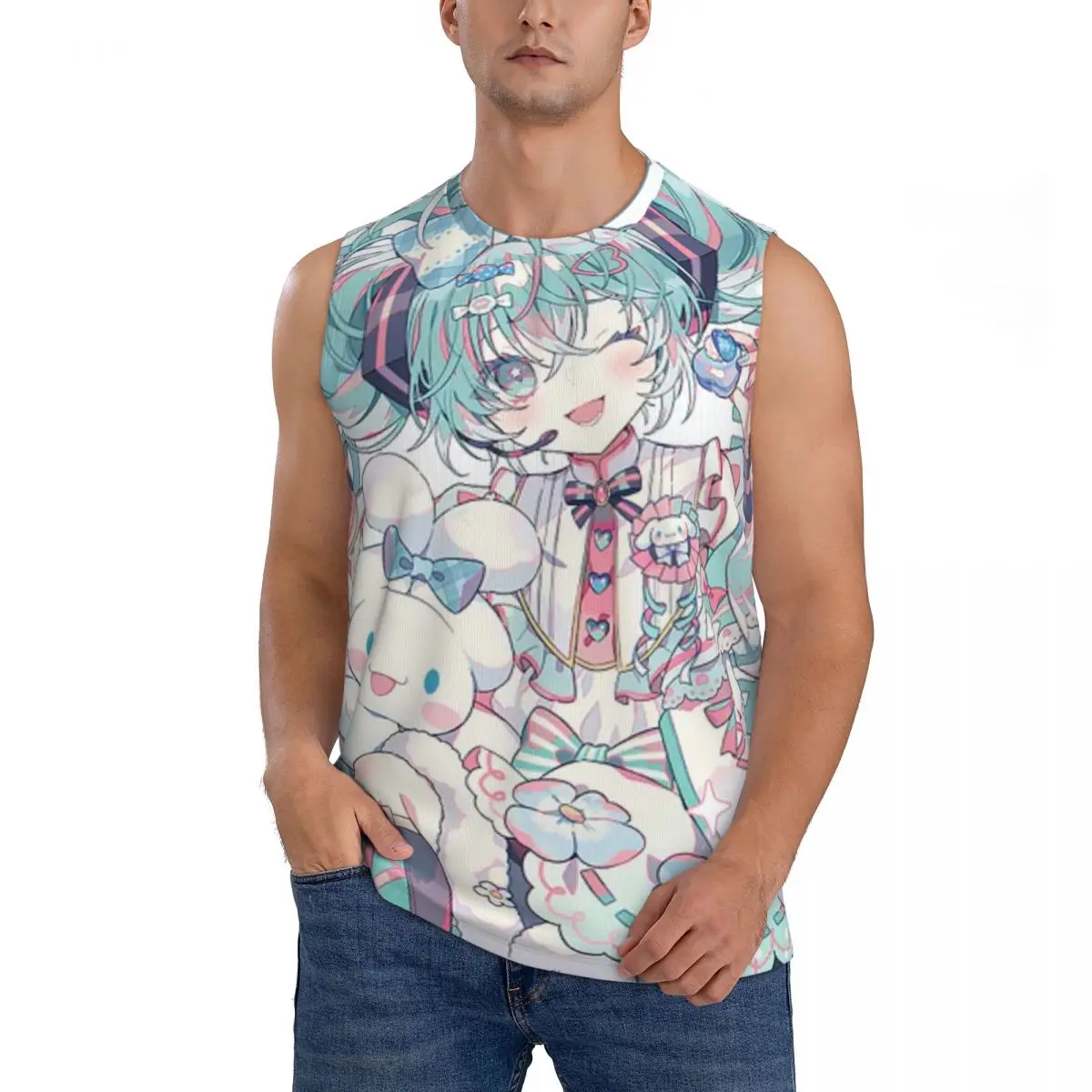 Camiseta sin mangas estilo americano Sword Art Online, estilo Salt-Style, sensación juvenil, la más vendida