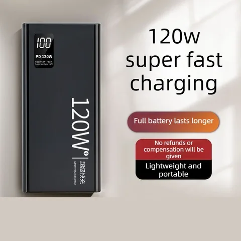 (CCC)120W 10000/20000/30000 мАч Power Bank для iPhone, Huawei и Xiaomi, портативный, разрешенный к перевозке в самолете