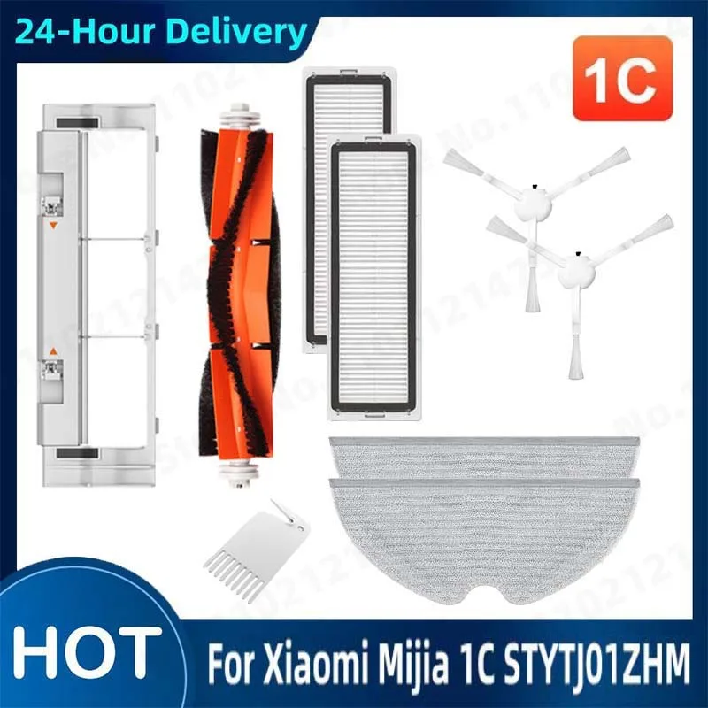 

Запчасти для робота-пылесоса Xiaomi MI Mijia 1C STYTJ01ZHM, швабра с Hepa-фильтром, роликовая щетка, аксессуары для пылесоса