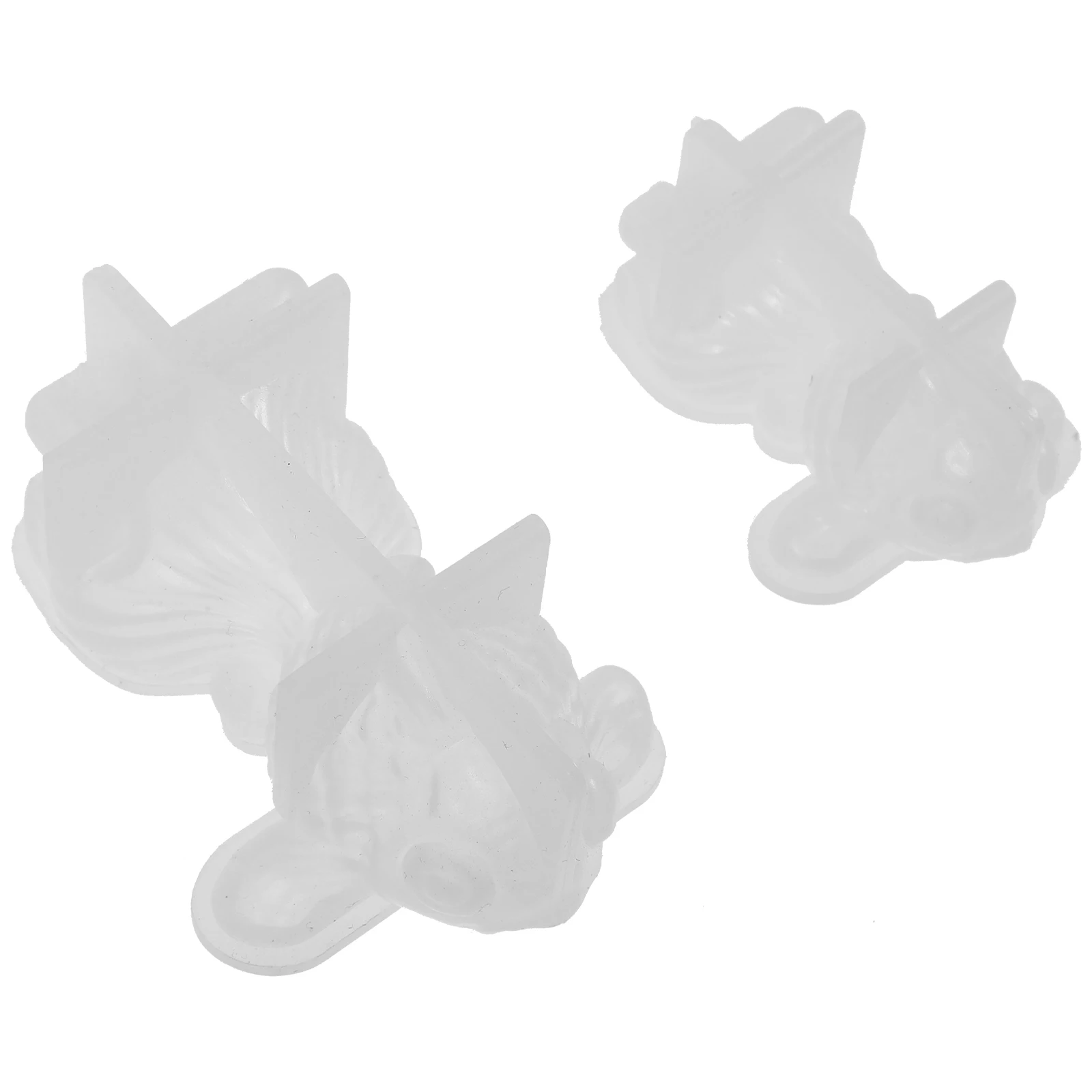 

2Pcs Goldfish Silicone Mold for DIY Crystal Epoxy Resin Crafts Reusable Jelly Pots Lids Small Fish Making Molds