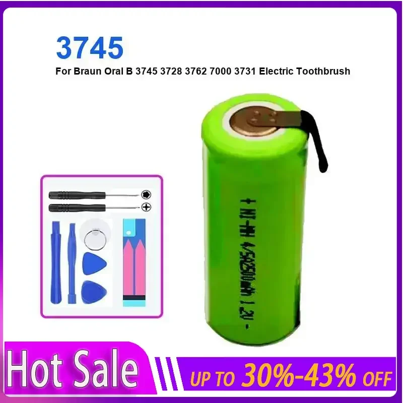 Аккумулятор для электрической зубной щетки Braun Oral B 3745 3728 3762 7000 3731 P7000 D25 D28 Электрическая зубная щетка 1,2 В 42 мм X 17 мм 3745 Аккумулятор для электрической зубной щетки Braun Oral B 3745 3728 3762 7000 3731 P7000 D25 D28 Электрическая зубная щетка 1,2 В 42 мм X 17 мм 3745