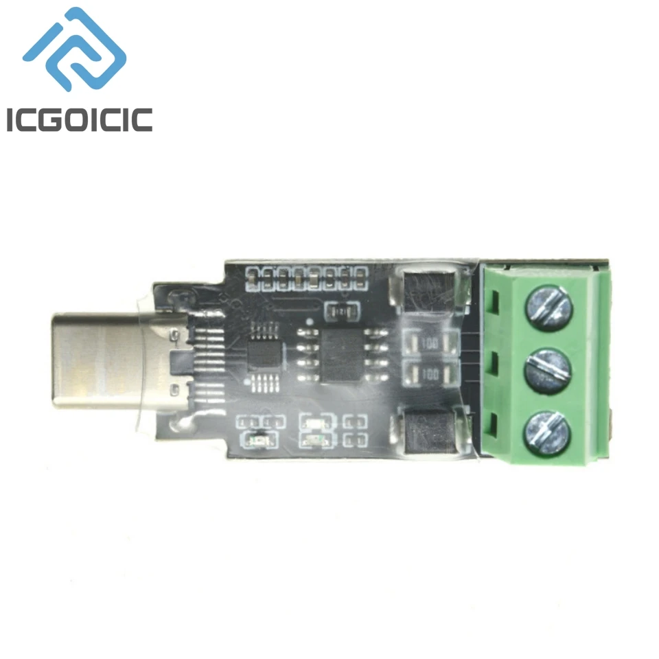 Type-C To RS485 Conversion Module For Android Serial OTG USB Type C To 3PIN 485 Converter Modules 600W Protection